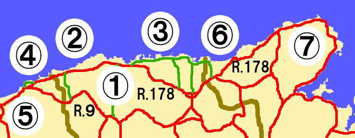 山陰海岸ジオパーク案内図1